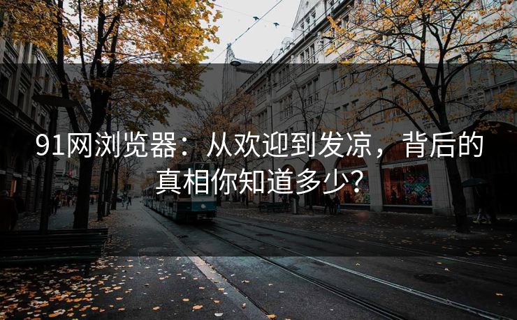91网浏览器：从欢迎到发凉，背后的真相你知道多少？
