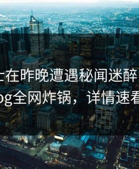 业内人士在昨晚遭遇秘闻迷醉，糖心vlog全网炸锅，详情速看