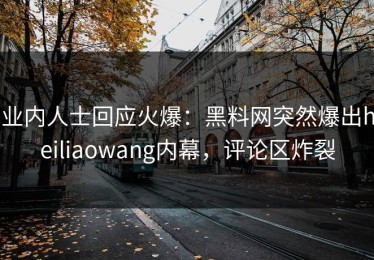 业内人士回应火爆：黑料网突然爆出heiliaowang内幕，评论区炸裂