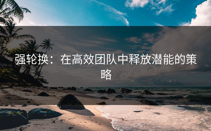 强轮换：在高效团队中释放潜能的策略